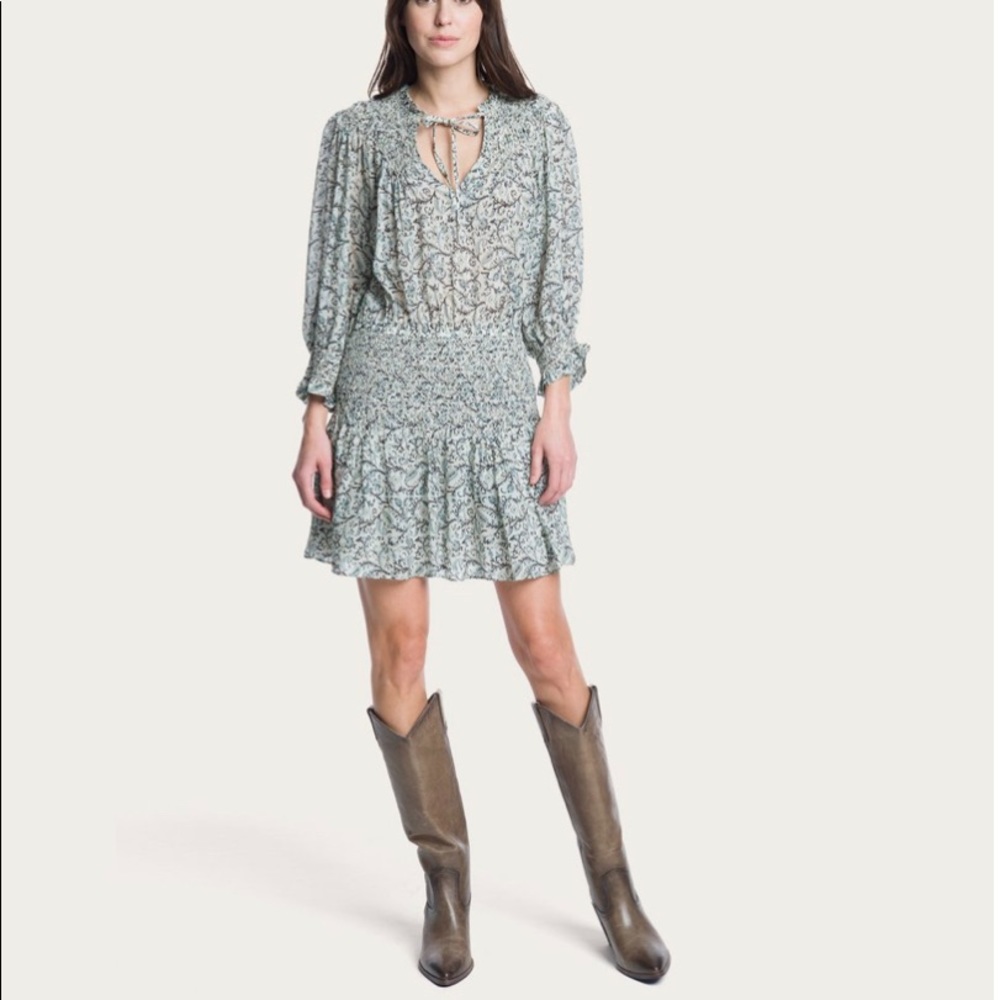 Anthropologie Frye Smocked Tunic Dress